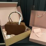 Miumiu Arcadie padded suede tote bag top-handle Bag - Image 12