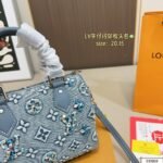 Louis Vuitton Denim Pillow - Image 2