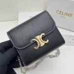 Celine Flap Wallet Arc de Triomphe Shoulder Carryable Wallet - Image 6