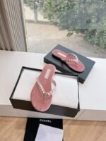 Chanel Clip Toe Slipper Sandals Shoes - Image 4