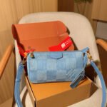 Louis Vuitton Denim Blue Hobo