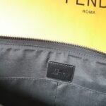 Fendi Embossed FF Pattern Clutch Bag - Image 12