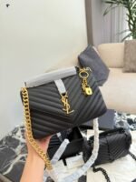 ​​YSL Messenger Bag 25cm Custom Embroidery Exclusive - Image 5