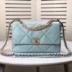 Chanel Lambskin Quilted Medium19 Flap Shoulder Bag Handbag