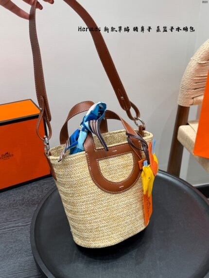 Hermes Intheloop New Version Rope Basket Bag