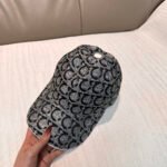 Ferragamo Baseball Cap - 1:1 Replica Jacquard Canvas & Full-Grain Leather - Image 7