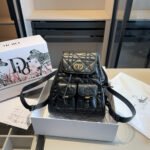 Dior Caro Leather Backpack 10A - Image 12