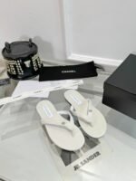 Chanel Clip Toe Flip Flops Slippers Sandals Shoes
