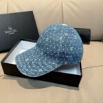 Chanel Baseball Cap - Mini Double C Denim & Full-Grain Leather - Image 2
