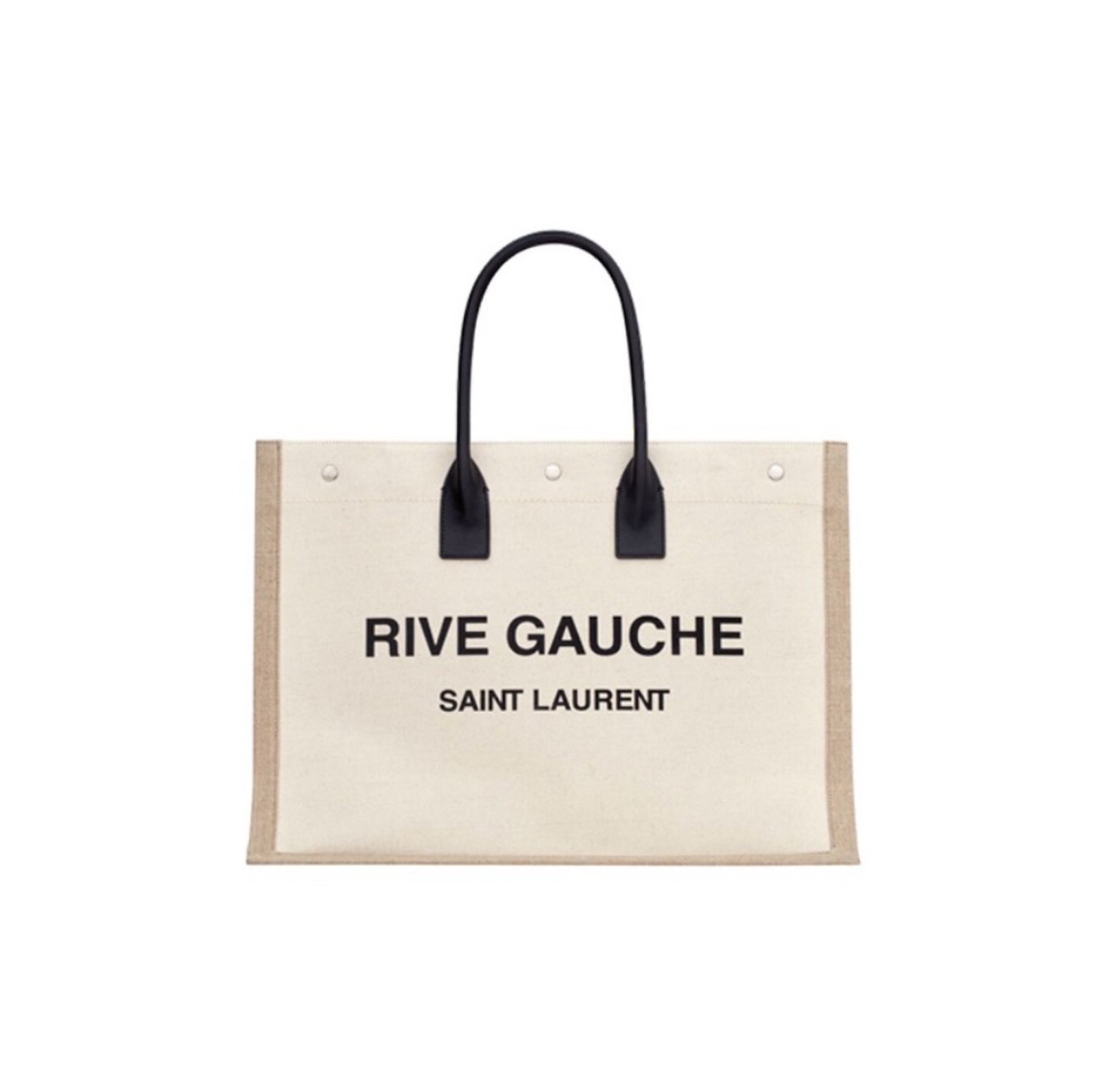 19B4BCA5-67FE-2EDF-B407-FBA5D80B3A8C Saint Laurent YSL Rive Gauche Canvas Tote bag Handbag - Image 1