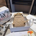 Dior Caro Leather Backpack 10A - Image 6