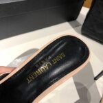 Saint Laurent Slipper Sandals Heels Shoes - Image 8