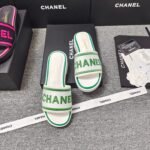 Chanel Chunky Heeled Letter  High Heels Sandals Slippers Shoes - Image 6