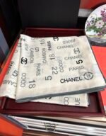 CHANEL 2025 140cm Silk-Cashmere Twilly Scarf - Image 8