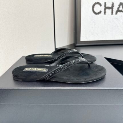 Chanel Clip Toe Flip Flops Slippers Sandals Shoes