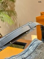 Louis Vuitton Denim Shoulder Bag Shoulder Bag Handbag - Image 7