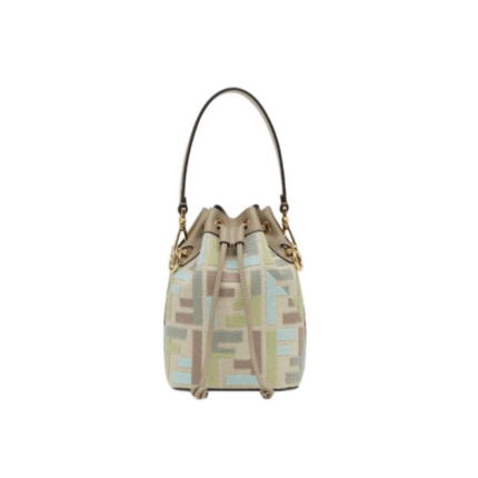 FENDI Fendi Iconic embossed FF pattern Bucket Bpattern Bucket Bag Shoulder Handbag  8BS093-AUPI-F1SKI