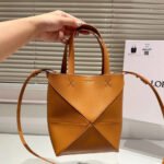 Loewe Puzzle Fold Tote Calfskin Shoulder Bag Totes Bag - Image 4