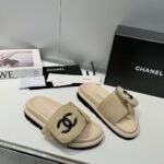 Chanel Embossed Logo Sandals Slipper Shoes