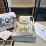 Dior Caro Leather Backpack 10A - Image 13