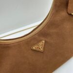 Prada Aimée medium suede shoulder bag 10A quality 1BC228 - Image 5