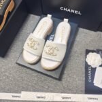 Chanel Chunky Chain Alphabet High Heels Sandals Slippers Shoes - Image 4