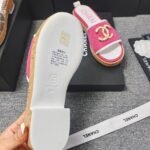 Chanel Chunky Chain Alphabet High Heels Sandals Slippers Shoes - Image 9