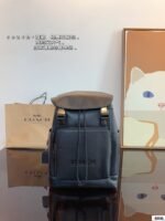 Coach Men's Backpack Double Zippers