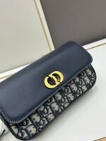 Dior 2350 CD Engraved Grille Pattern Curved Lens Bag - Image 4