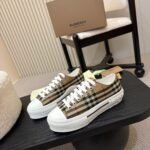 Burberry Classic Check Couple Shoes - Woven Mesh Lining TPU Outsole