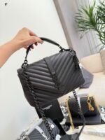 ​​YSL Messenger Bag 25cm Custom Embroidery Exclusive - Image 4