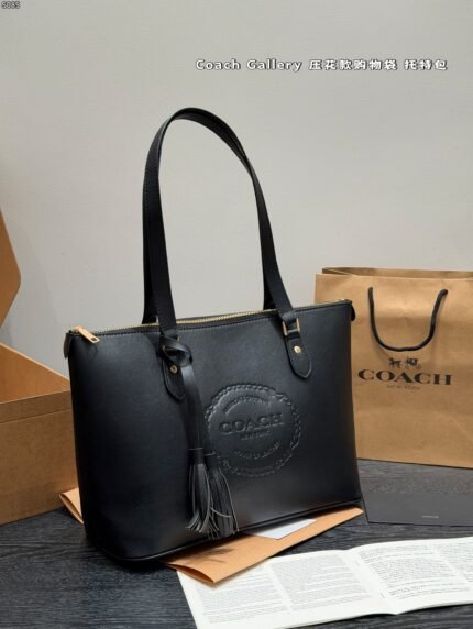 Coach New Seal Collection Large Capacity Zip Tote Bag