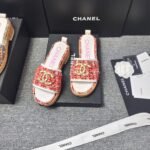 Chanel Chunky Chain Alphabet High Heels Sandals Slippers Shoes - Image 8