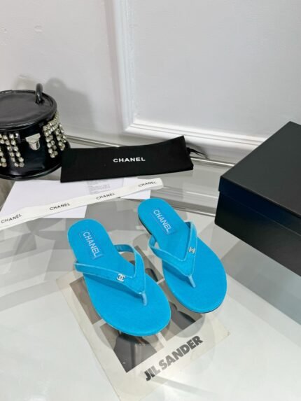 Chanel Clip Toe Flip Flops Slippers Sandals Shoes