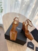 Saint Laurent YSL Heels Sandals Shoes - Image 3