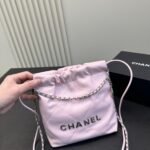 Chanel 23 Bag Calfskin Bucket Bag Shoulder Crossbody Bag