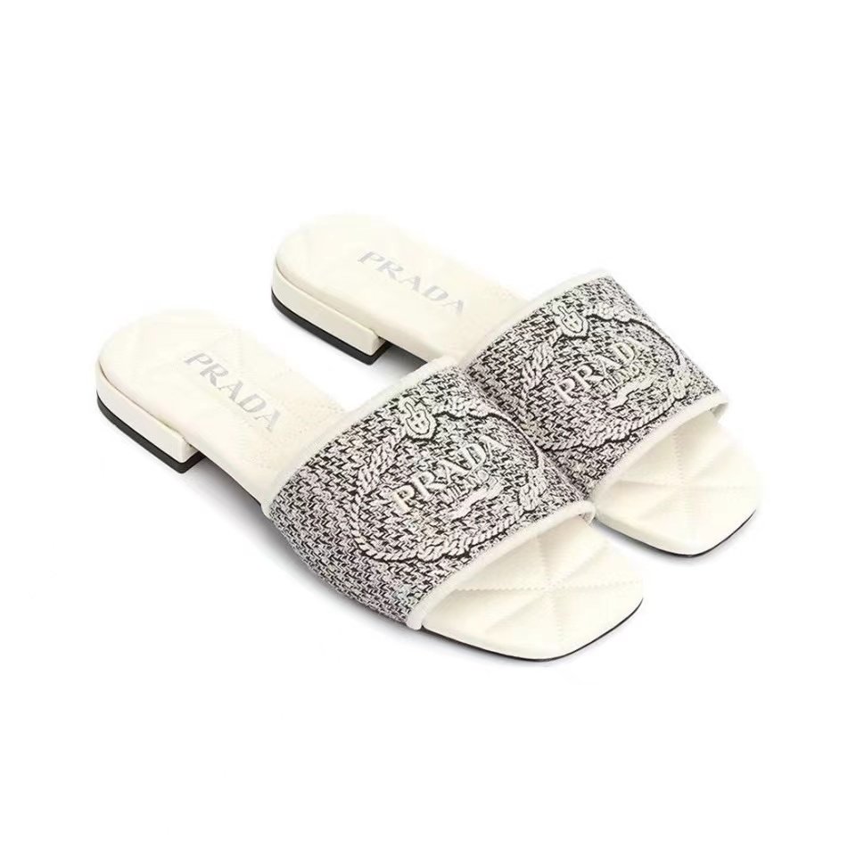 4C798F05-B6E7-15DA-F917-F64A43B6BFE3 Prada Comfortable Flip-Flops Slide Sandal - Image 1