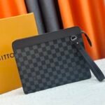 Louis Vuitton Pochette Jour Monogram Eclipse M82080 Clutch Bag Handbag
