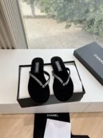 Chanel Clip Toe Slipper Sandals Shoes - Image 3
