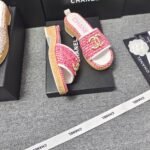 Chanel Chunky Chain Alphabet High Heels Sandals Slippers Shoes - Image 8