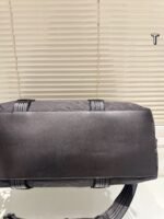 Burberry Large Canvas Weekender Bag with Plaid - Image 9