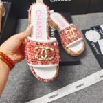 Chanel Chunky Chain Alphabet High Heels Sandals Slippers Shoes - Image 7