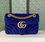 Gucci GG Marmont Velvet Mini Shoulder Bag - Image 5
