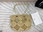 Chanel Coco Beach Raffia Tote Bag - Image 3