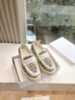 Dior Shoes Chanristian Dior Logo Buckle Flat Loafers Casual Slipper Shoes - Image 2