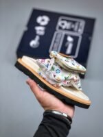 Louis Vuitton White Thick low Velcro slippers - Image 3