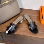 Hermes Slipper Sandals Heels Shoes - Image 2