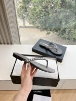 Chanel Clip Toe Slipper Sandals Shoes - Image 5