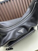 Prada 1A276 Convertible Top Handle Cotton Satin Lining Crossbody Bag - Image 6