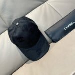 Chanel Baseball Cap - Classic Double C Canvas & Full-Grain Leather - Image 5